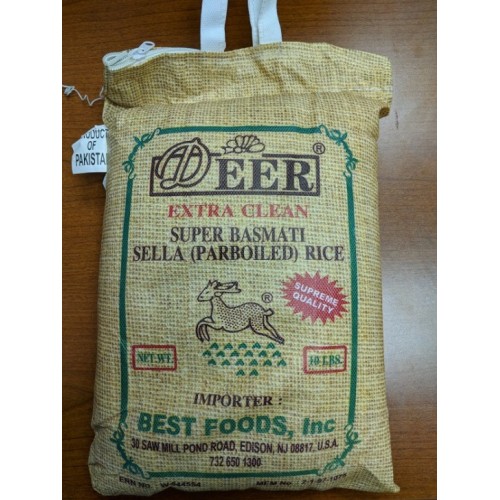 SELLA PARABOILED BASHMATI RICE DEER -10lb