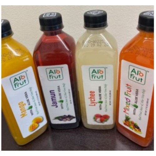 ALO FRUT JUICE WITH ALOE VERA (Mixed Flavors ) PACK OF FOUR-16.9oz