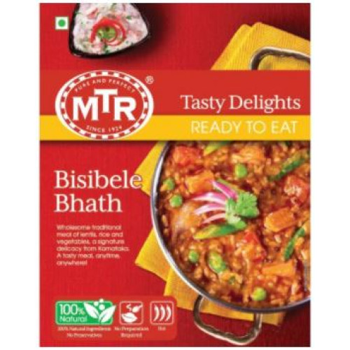 MTR Bisibelebath - Spiced Rice & Lentil Dish-10.6oz
