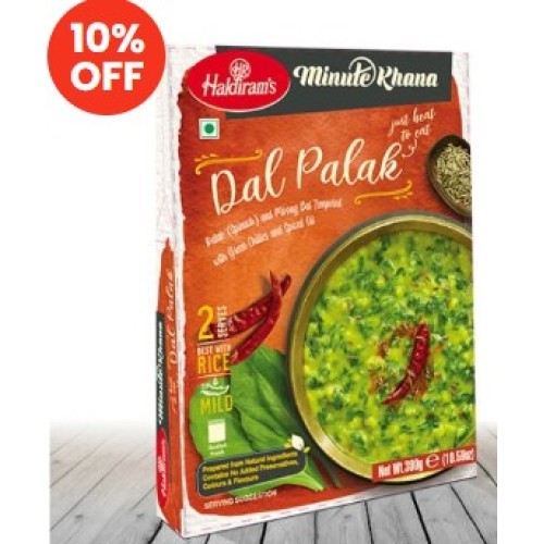 Haldiram's Dal Palak - Minute Khana-10.6oz