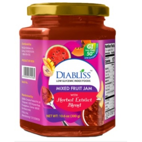 Mixed Fruit Jam - Low Glycemic-10oz