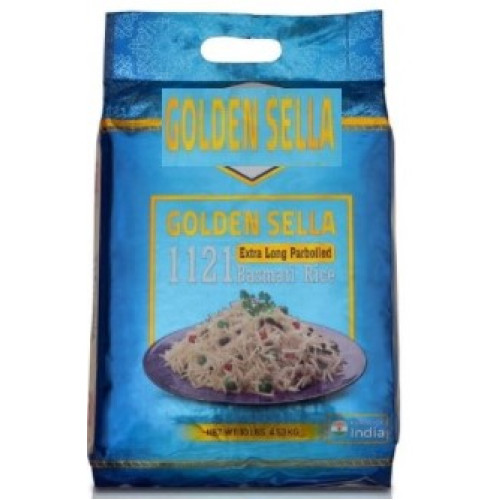 Parboiled Golden Sella 1121 Basmati Rice, Extra Long Sela-10lb