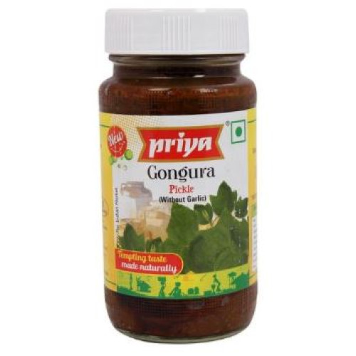 Priya Gongura Pickle Without Garlic-10.6oz