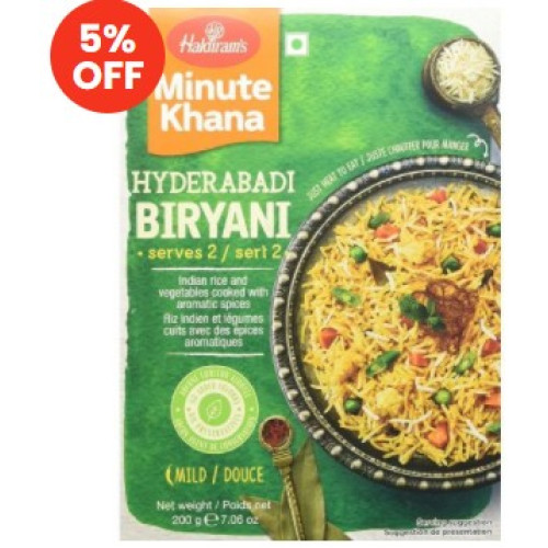 Haldiram's Hyderabad Biryani - Minute Khana-10.6oz