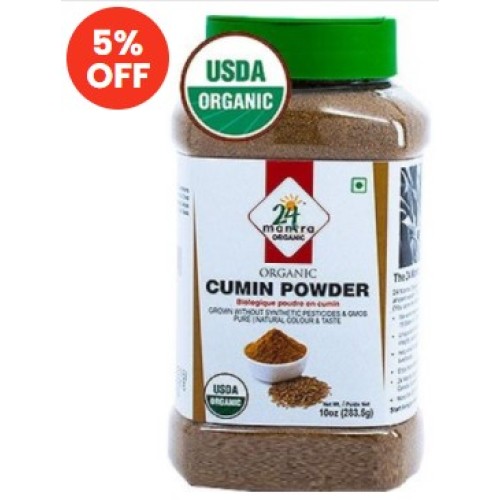 24 mantra Organic Cumin Powder (Bottle)-10oz