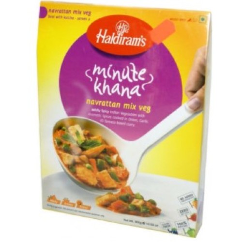 Haldiram's Navrattan Mix Veg - Minute Khana-10.6oz