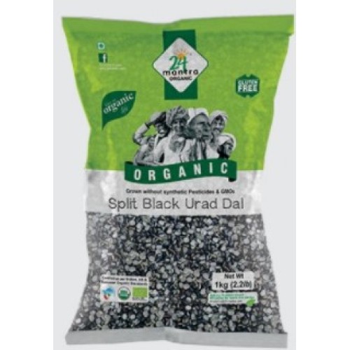 24 mantra Organic Urad Dal Split With Skin-2lb