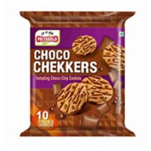 Priyagold Choco Chekkers Choco Chips Cookies-14oz