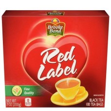 Brooke Bond Red Label Black Tea 100 Tea Bags-7oz