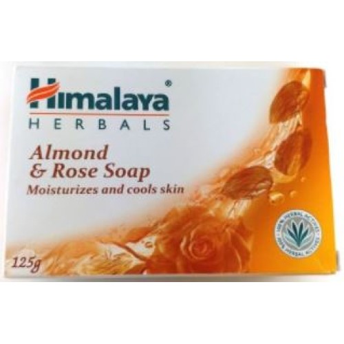 Himalaya Herbals Almond & Rose Soap Moisturizes and Cools Skin-4.4oz