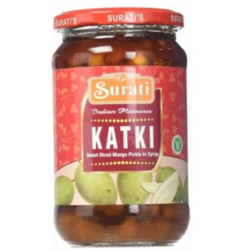 Surati Katki Sweet Diced Mango Pickle in Syrup-1.5lb