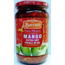 Surati Mango Extra Hot Pickle In Oil-1.5lb