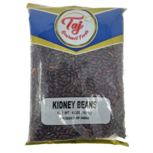 TAJ Indian Dark Kidney Beans, Whole Rajma-4lb