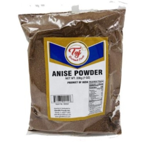 TAJ Premium Indian Anise Powder (Aniseeds Powder)-7oz