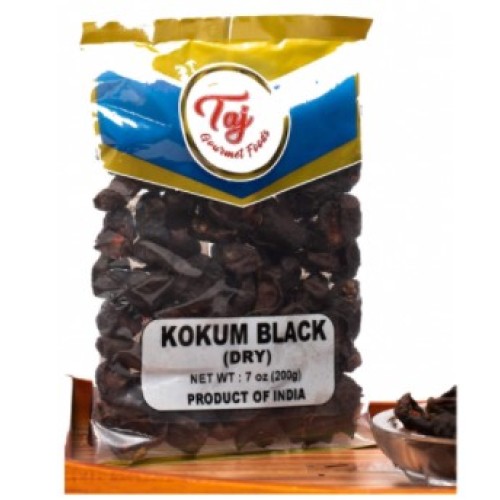 TAJ Premium Indian Black Kokum Dry (Wild Mangosteen)-7oz