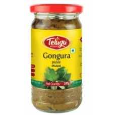 Telugu Gongura Pickle With Garlic-10.6oz