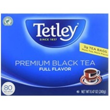 Tetley Premium Black Tea 80 Tea Bags-8.5oz