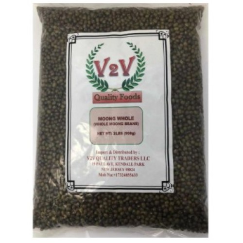 V2V Unpolished Moong Dal Whole With Skin -2lb