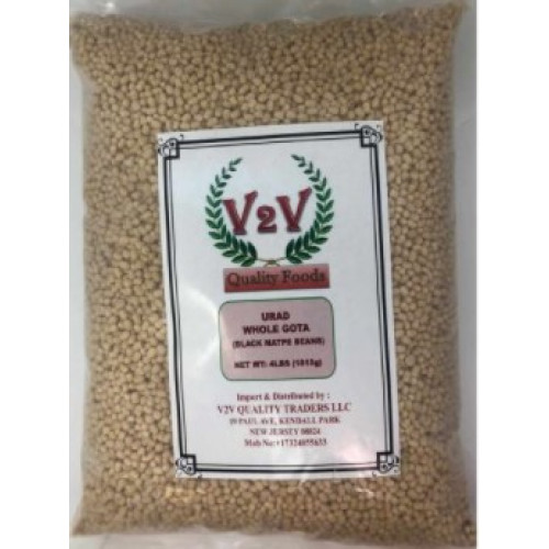 V2V Unpolished Urad Dal Whole Gota Without Skin-2lb