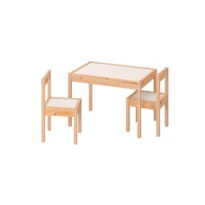BRAND *NEW*-CHILDERN’S SOLID PINE DESK WITH 2 CHAIRS